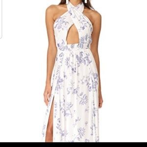 The Jet Set Diaries Zulu Maxi Dress White/Blue